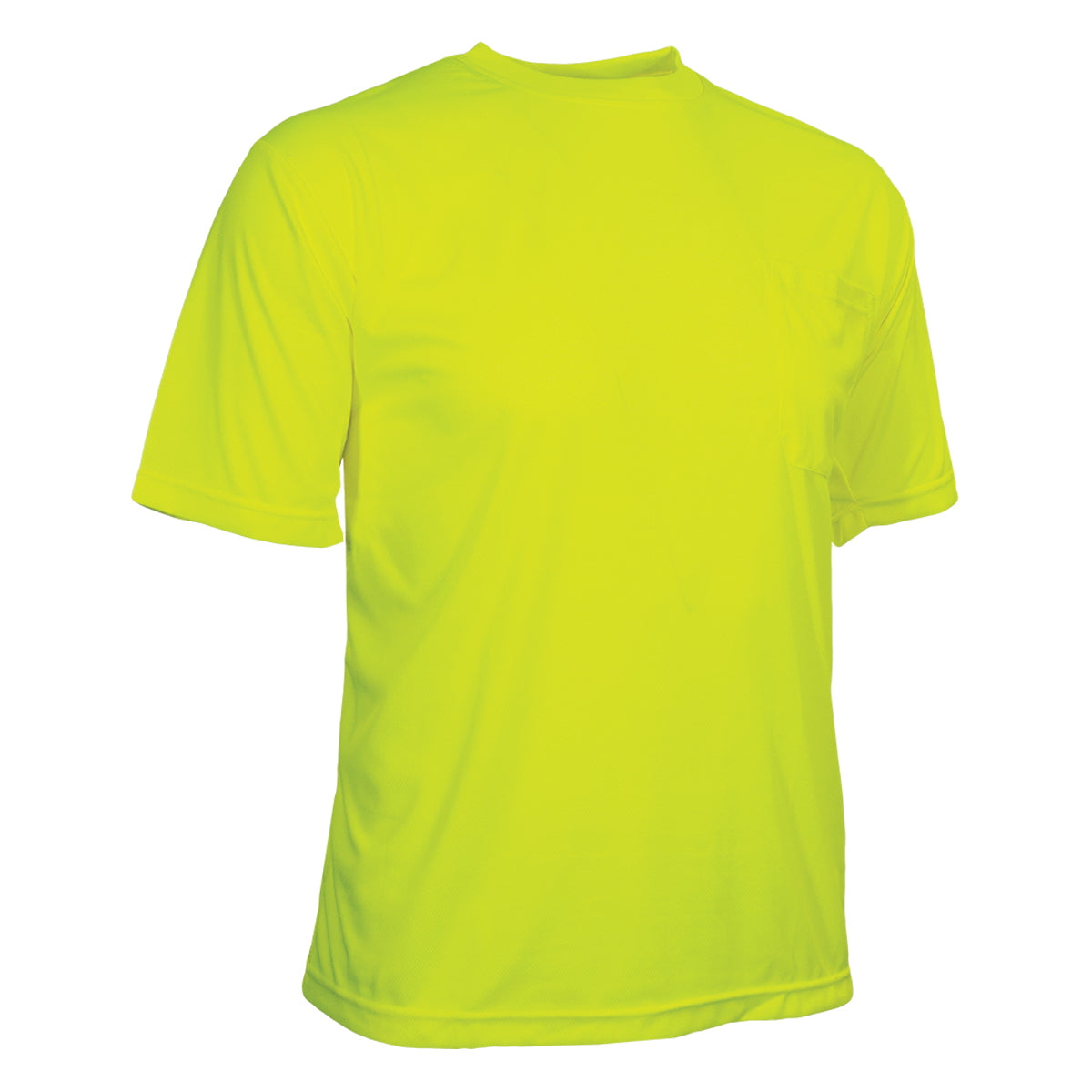 24-100BNT Non-ANSI Short Sleeve T-Shirt - Lime - 3/4 Right