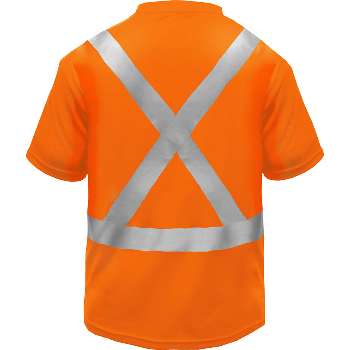 24-102SX ANSI Type R Class 2 Short Sleeve T-Shirt with X-Back - Orange - Back