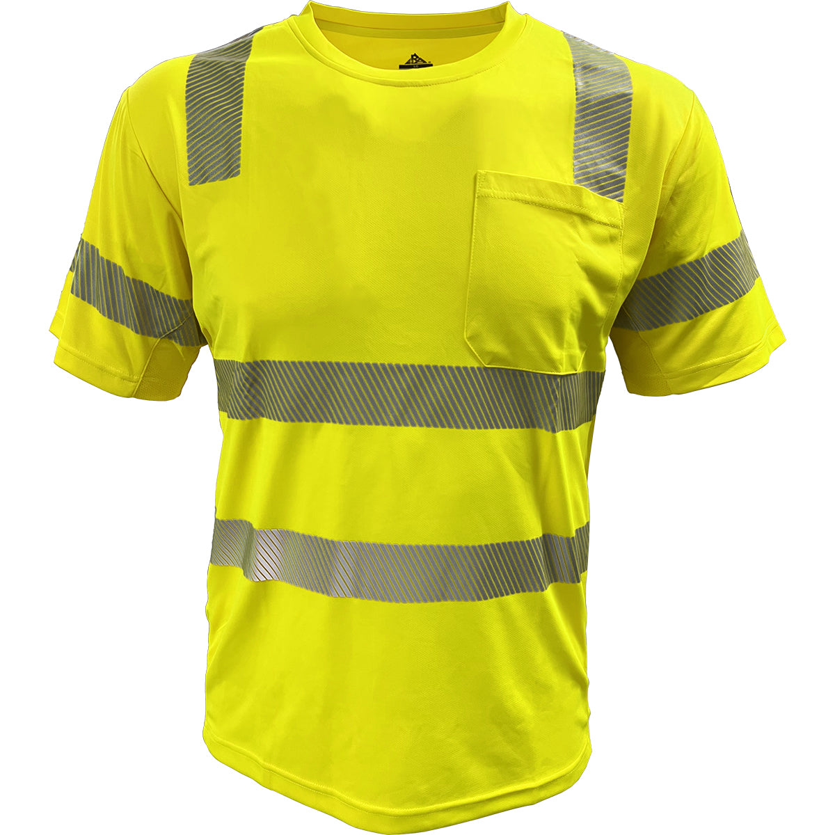24-104CMPS EcoChill ANSI Type R Class 3 Short Sleeve T-Shirt - Lime - Front