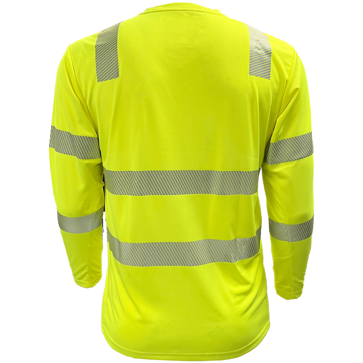 24-204CMPS EcoChill ANSI Type R Class 3 Long Sleeve T-Shirt - Lime - Back