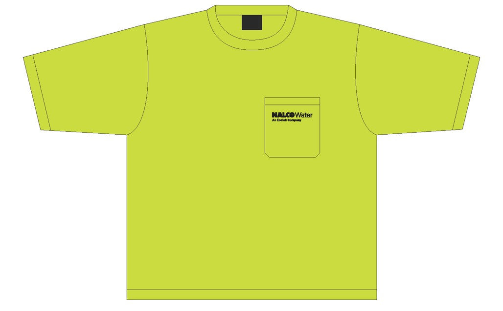 24-100B Lightweight Safety Shirt w/NALCO Water logo