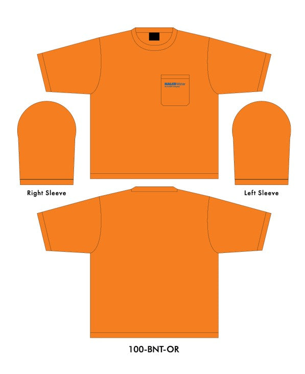 24-100B Lightweight Safety Shirt w/NALCO Water logo