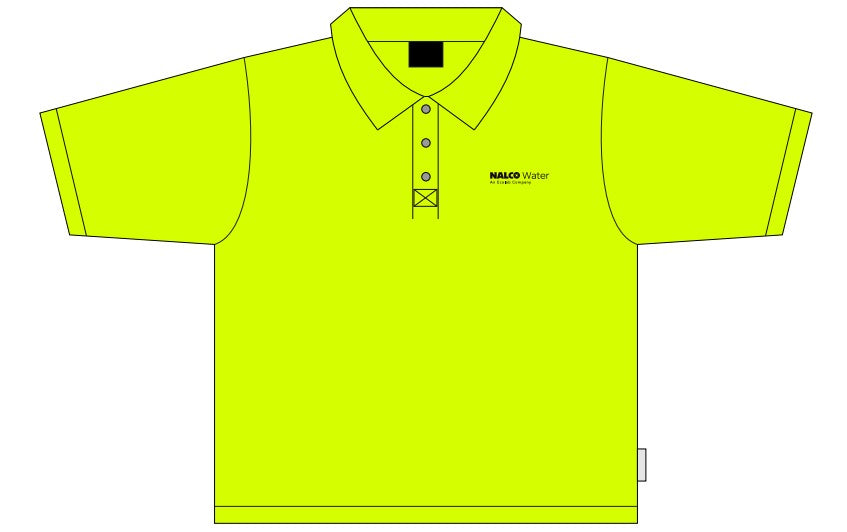 24-300BNT Lightweight High Visibility Polo w/NALCO Water logo
