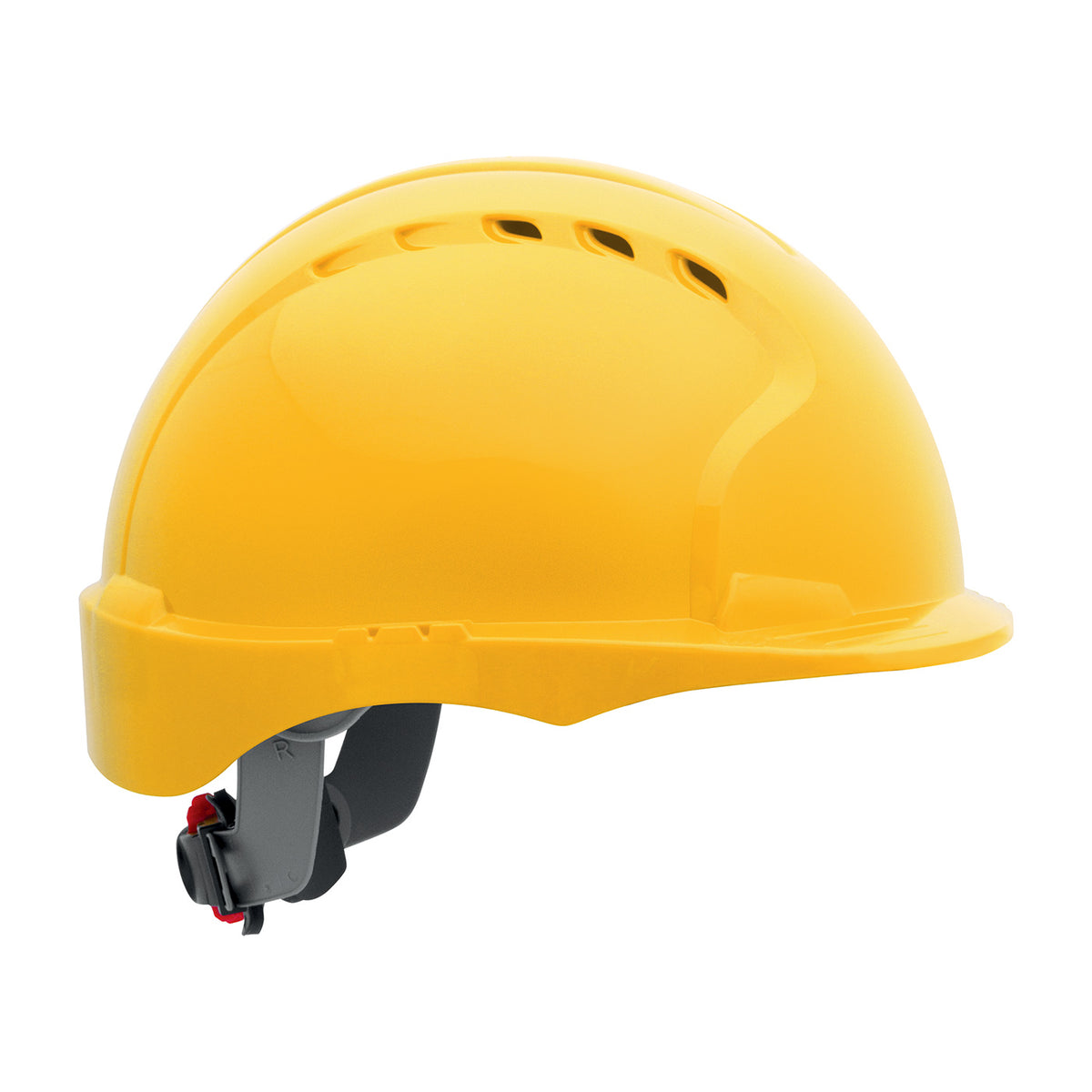 JSP 280-EV6151SV Evolution Vented Short Brim Hard Hat, Yellow