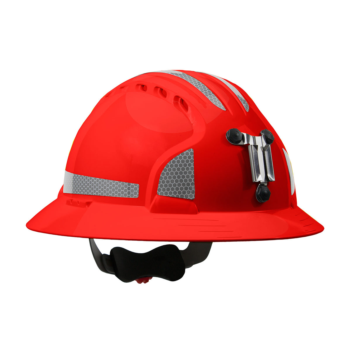 JSP 280-EV6161MCR2 Evolution Full Brim Mining Hard Hat, Red