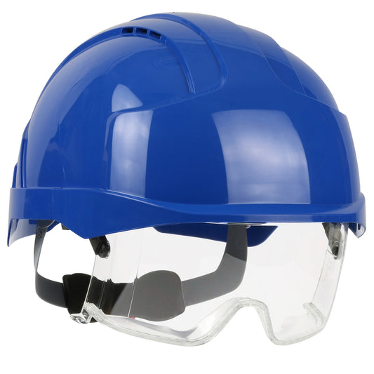 JSP 280-EVLV EVO VISTAlens Vented Safety Helmet, Blue