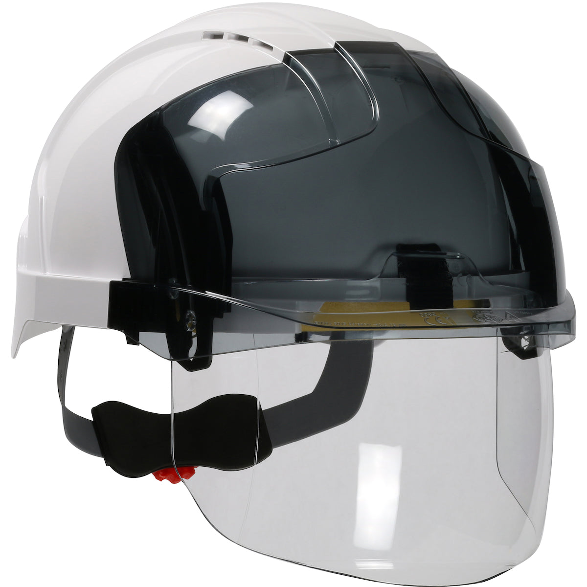 JSP 280-EVSV EVO VISTAshield Vented Safety Helmet, White-Smoke