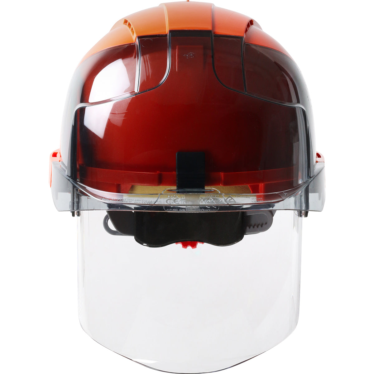 JSP 280-EVSV EVO VISTAshield Vented Safety Helmet, Orange-Smoke