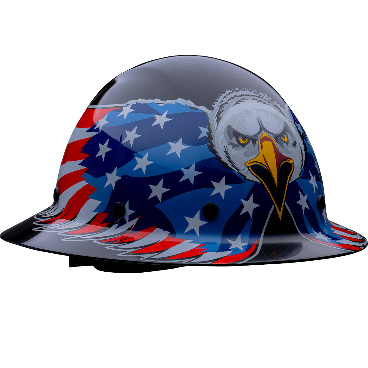 PIP 280-HP1481EAG Wolfjaw Full Brim Hard Hat, Black