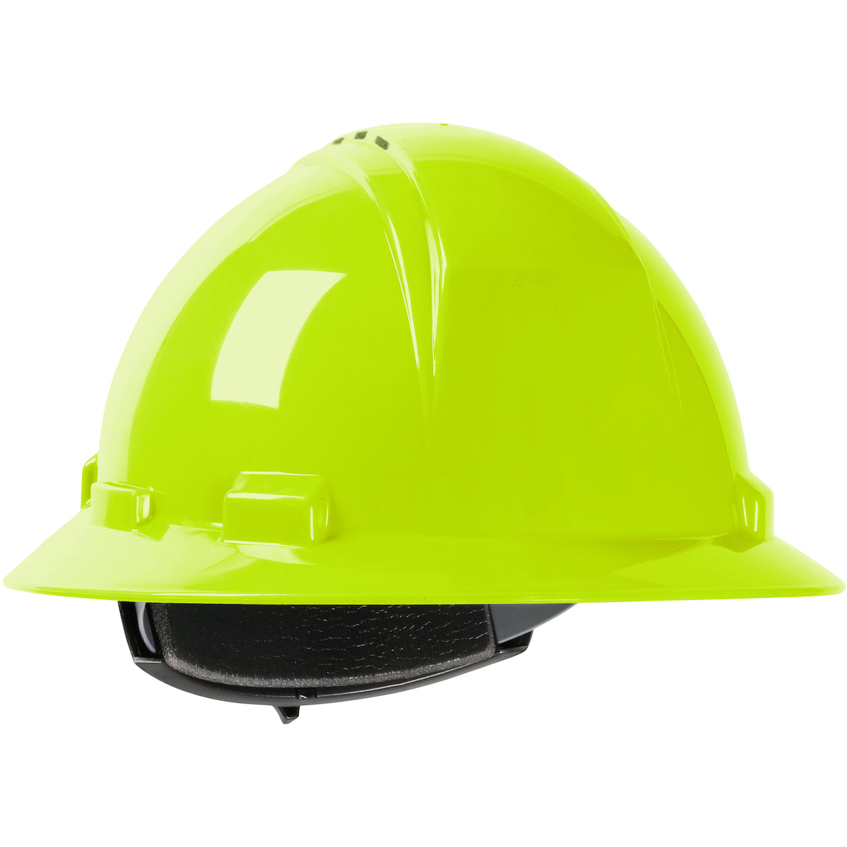 PIP 280-HP641RV Kilimanjaro Vented Full Brim Hard Hat, Hi-Vis Yellow