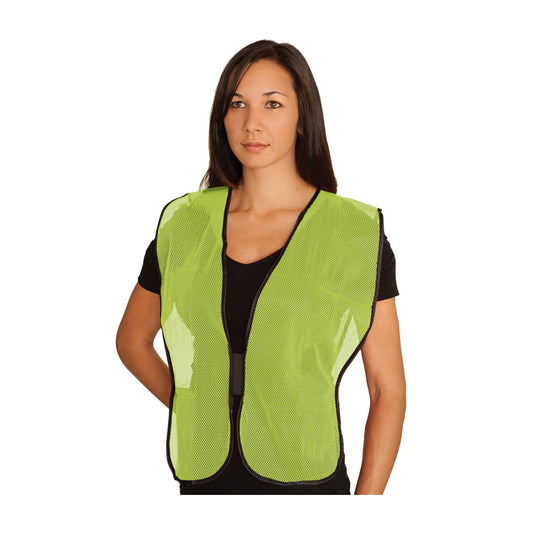 PIP 300-0800 Mesh Safety Vest, lime, front