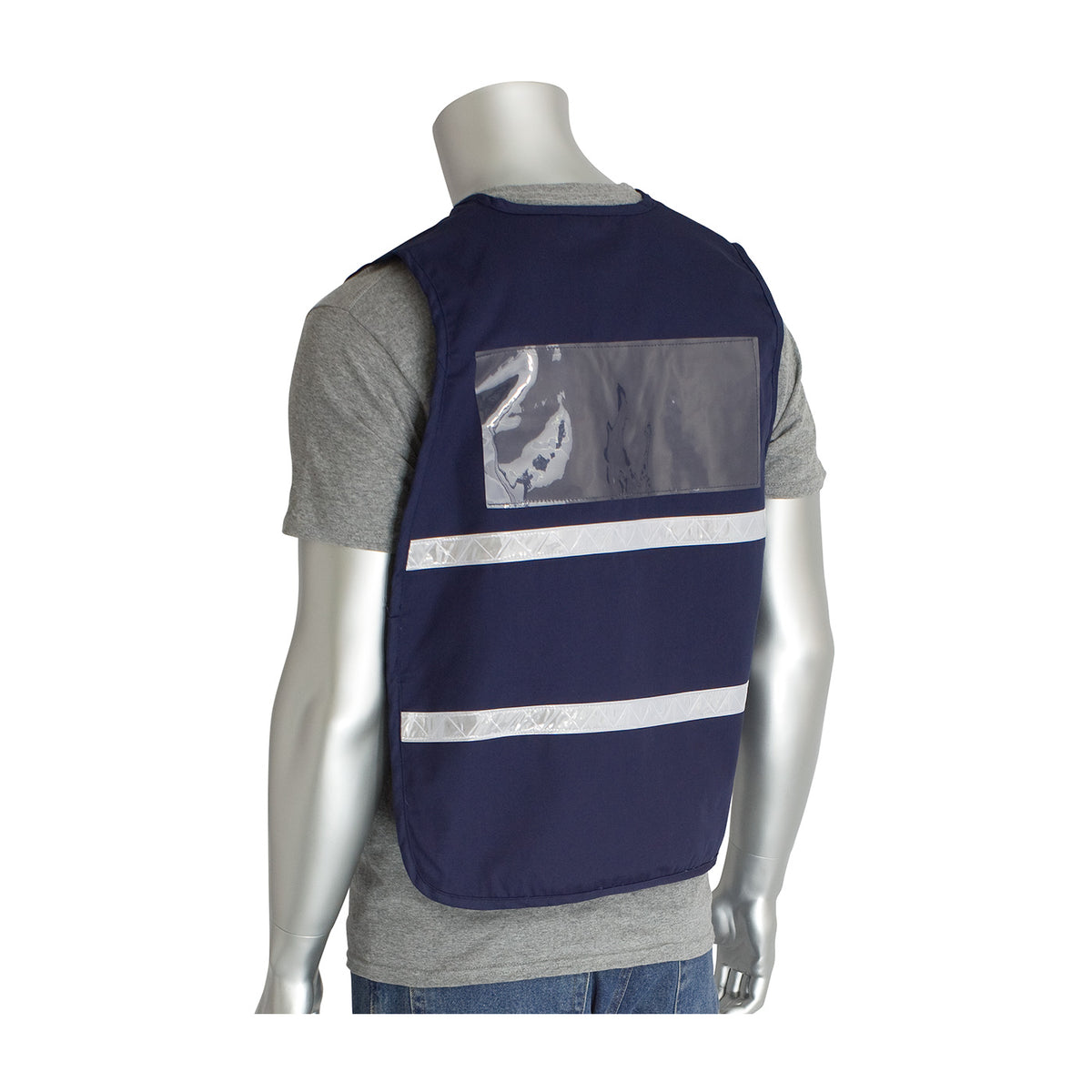 PIP 300-2503 Non-ANSI Incident Command Vest, Blue, back