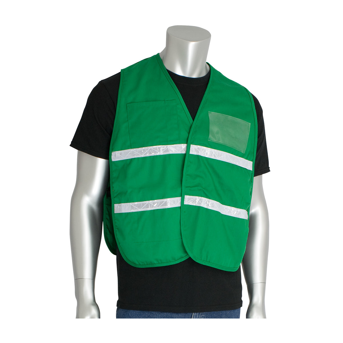 PIP 300-2505 Non-ANSI Incident Command Vest, Green, front