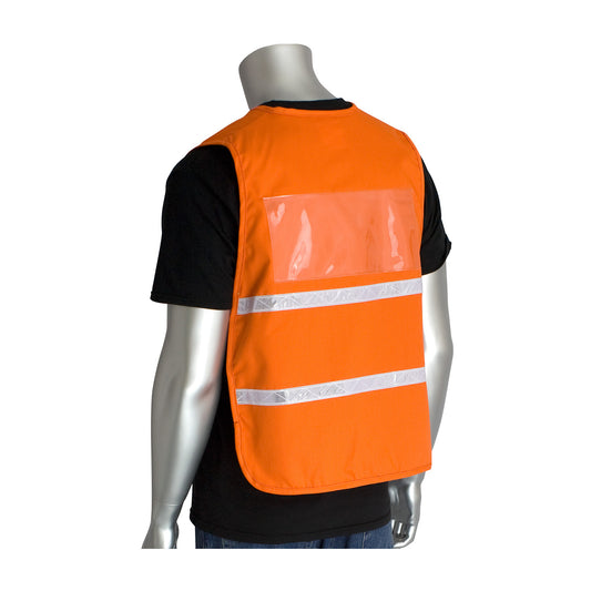 PIP 300-2507 Non-ANSI Incident Command Vest, Orange, back