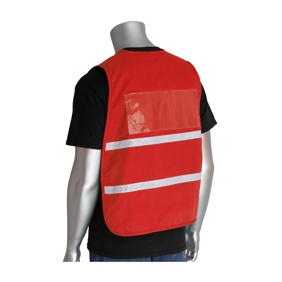 PIP 300-2508 Non-ANSI Incident Command Vest, Red, back