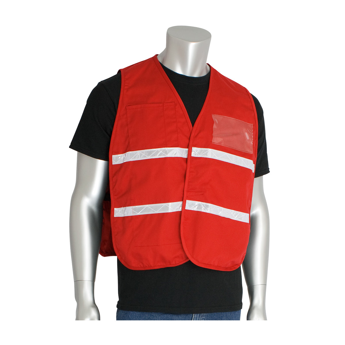PIP 300-2508 Non-ANSI Incident Command Vest, Red, front