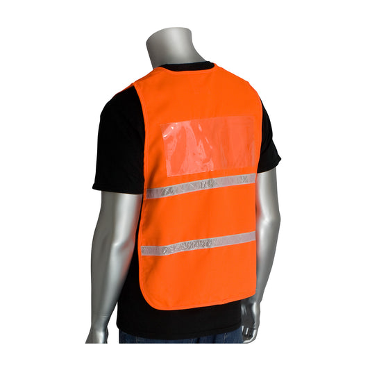 PIP 300-2512 Non-ANSI Incident Command Vest, Orange, back