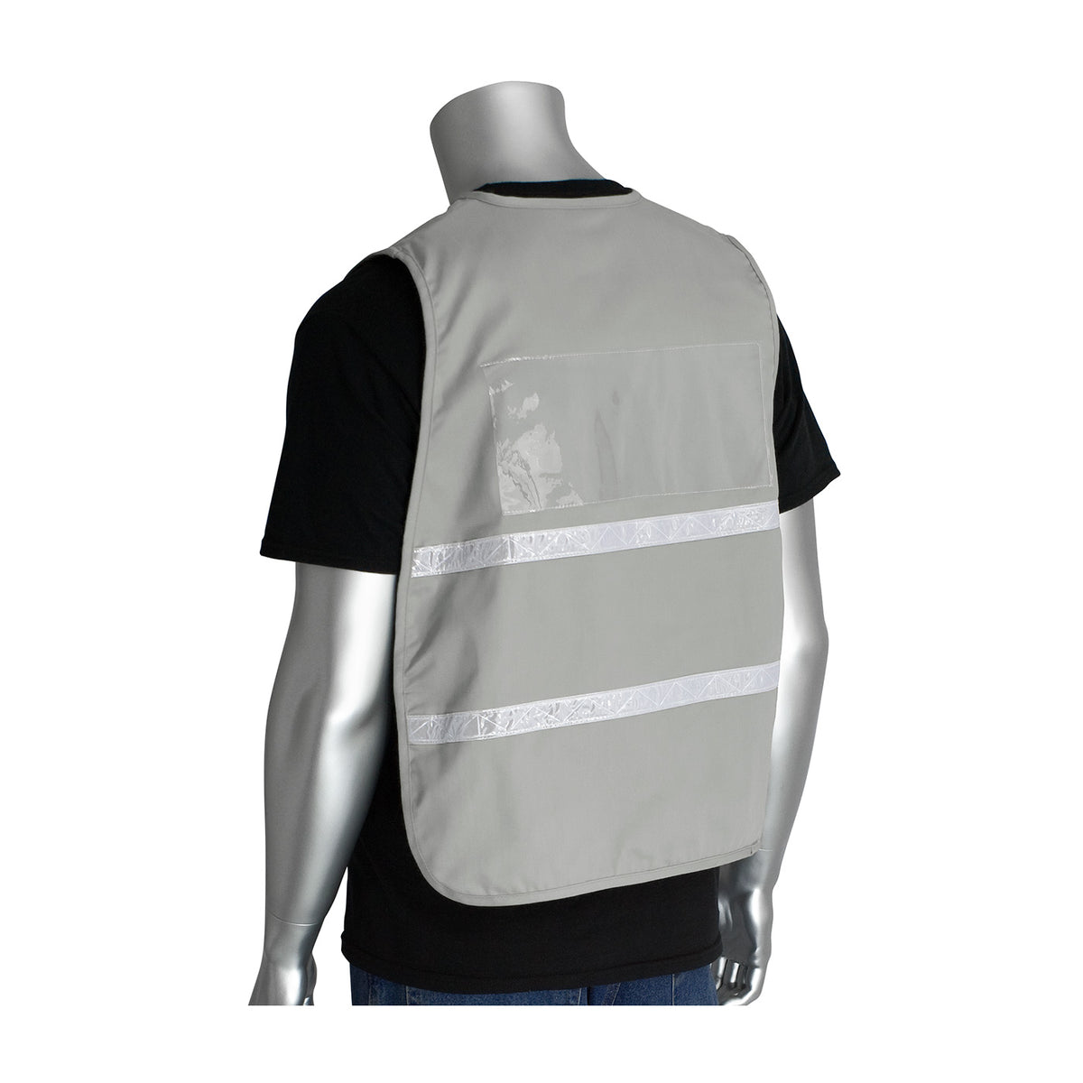 PIP 300-2515 Incident Command Vest - Cotton/Polyester Blend, gray, back