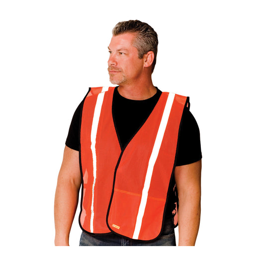 PIP 300-EVOR-E One Pocket Mesh Safety Vest, orange, front