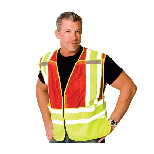 PIP 302-PSV-RED-NL Class 2 Public Safety Vest, Red, front 2
