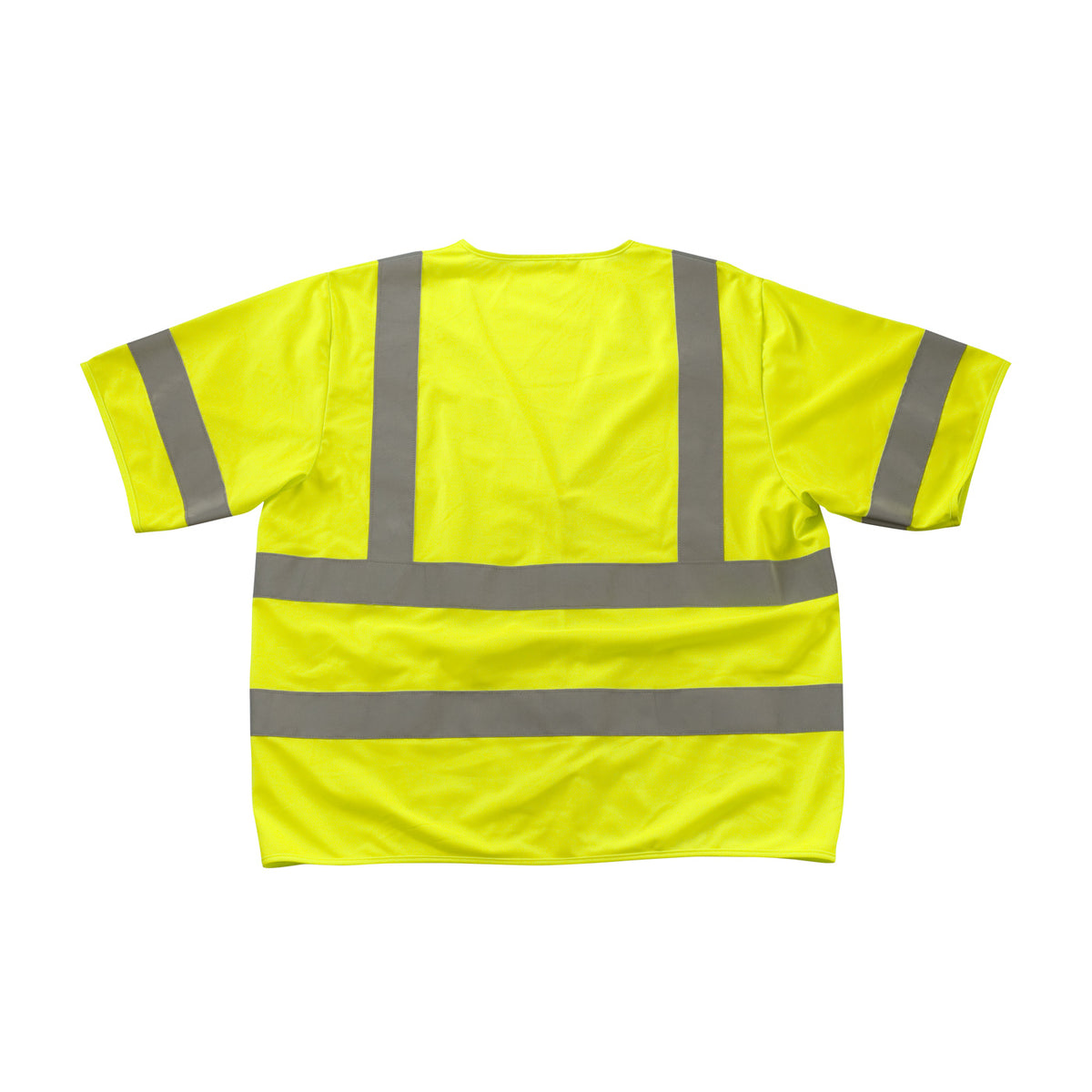 PIP 305-HSSVFR Class 3 FR Treated Solid Vest, Lime, back