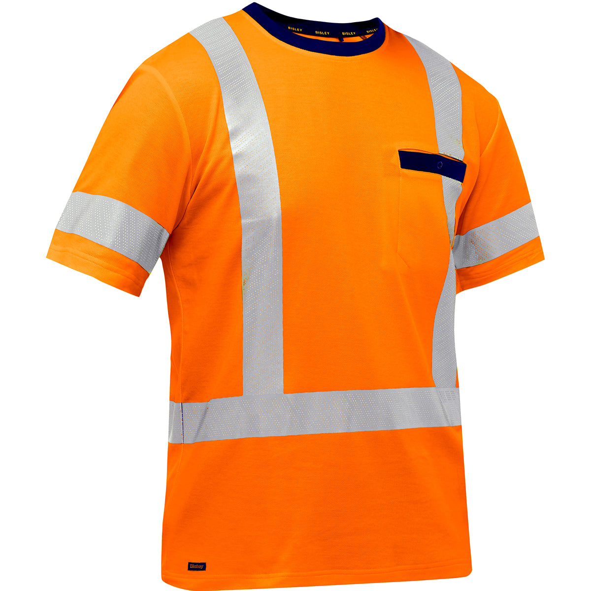 Bisley 313M1118H Class 3 Short Sleeve T-Shirt, Orange, front