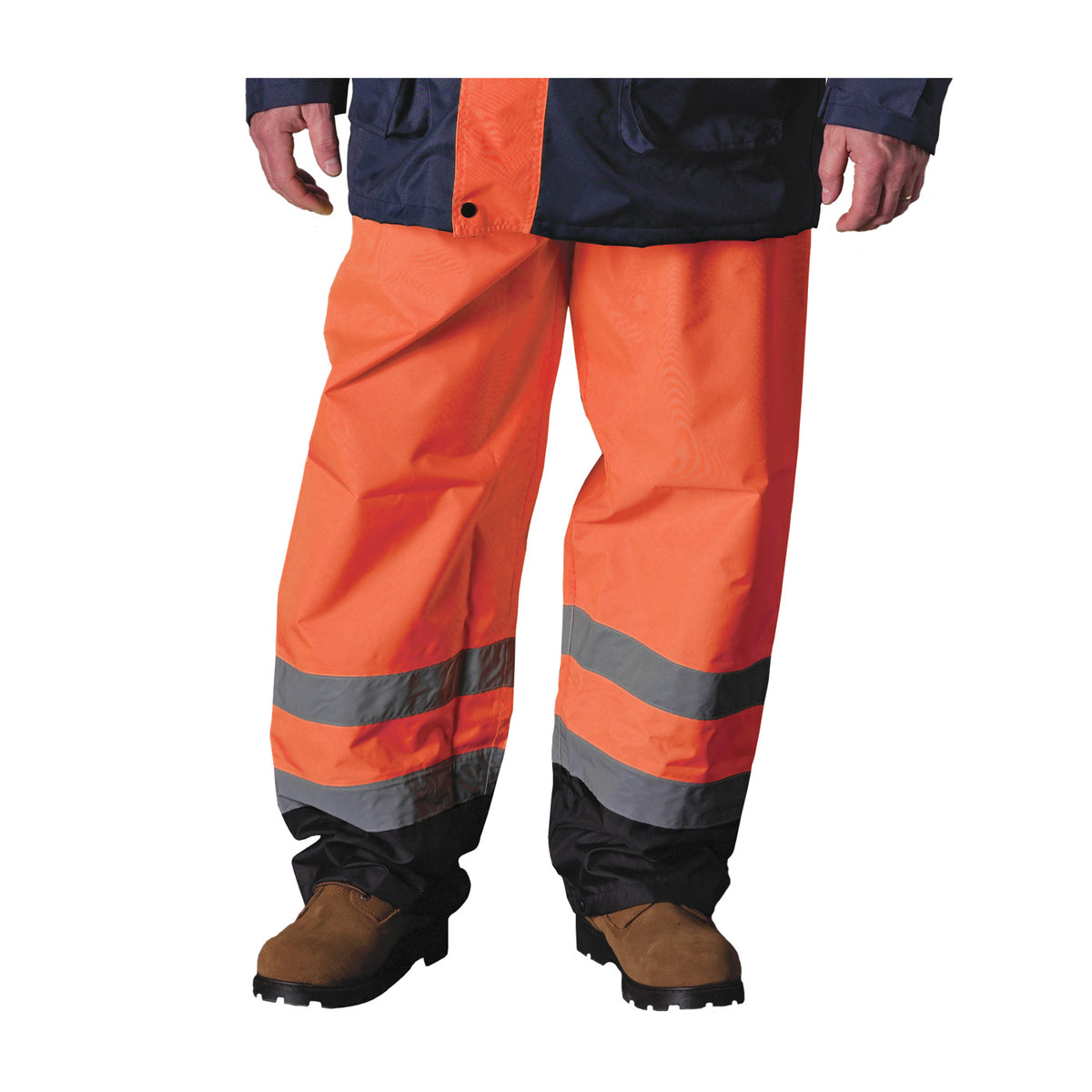 PIP 318-1757 Class E Value Black Trim Over Pant, Orange, front 3