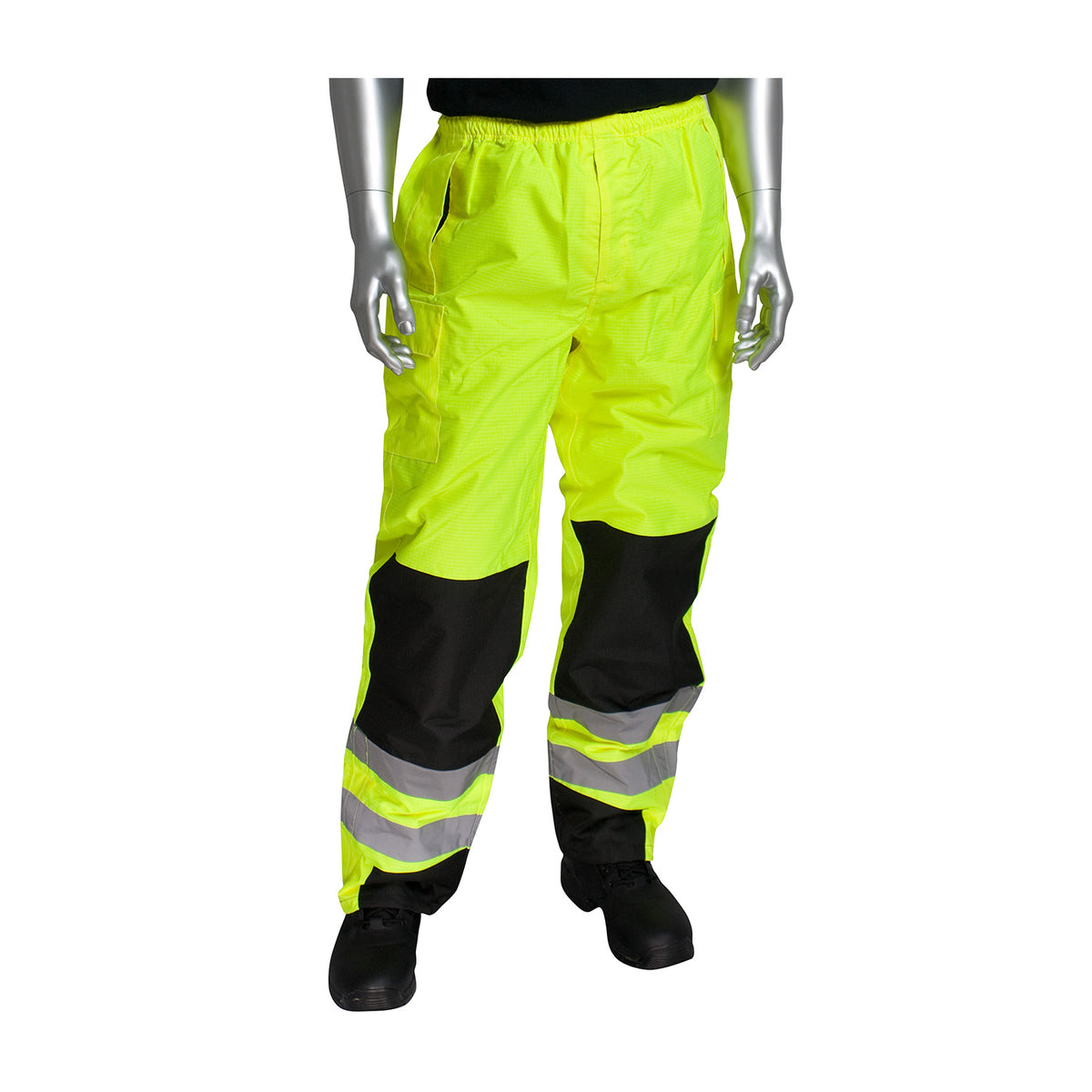 PIP 318-1771 Class E Ripstop Reinforced Overpant, Lime, front