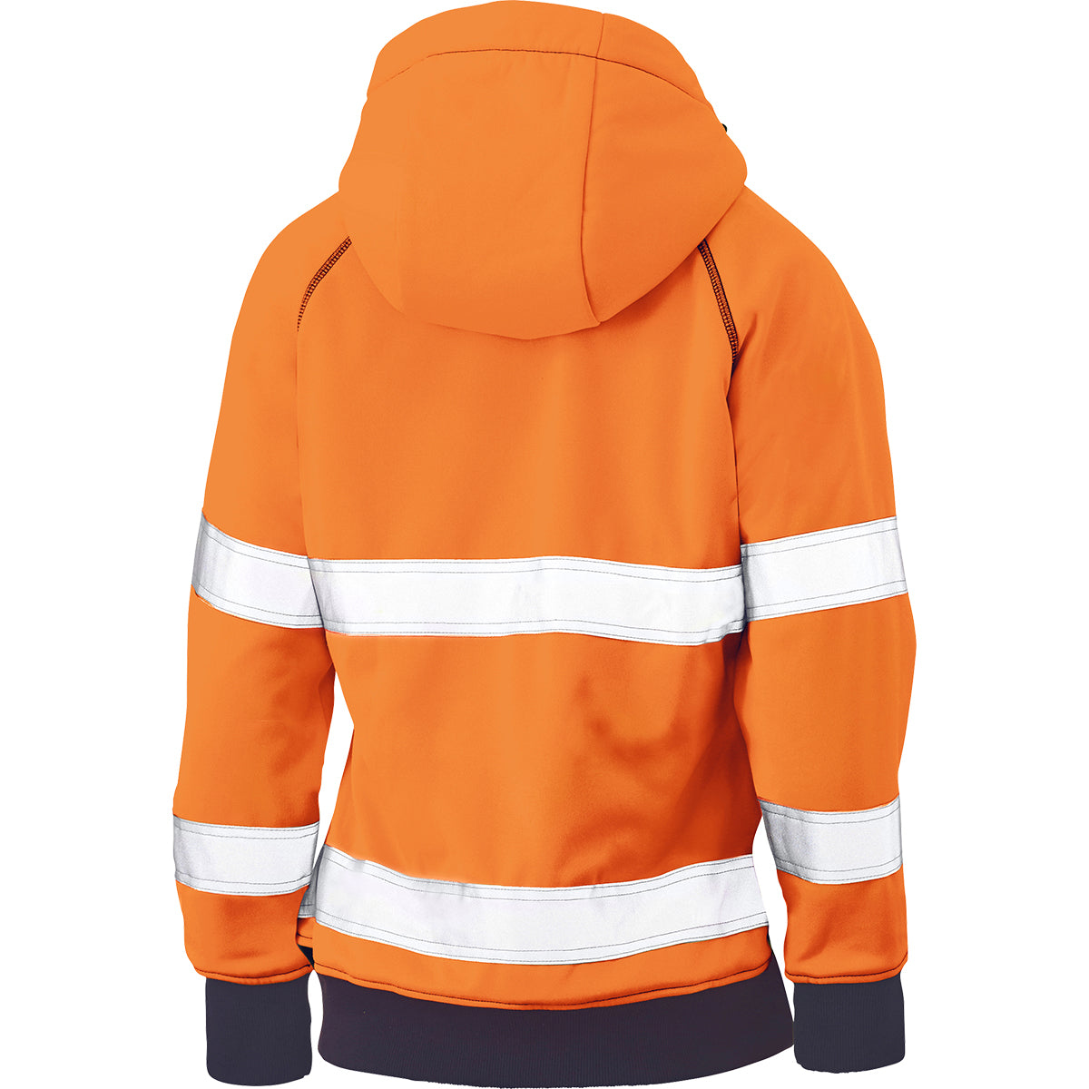 Bisley 323W6819T Class 2 Women's Full Zip Hooded Sweatshirt, Orange, back