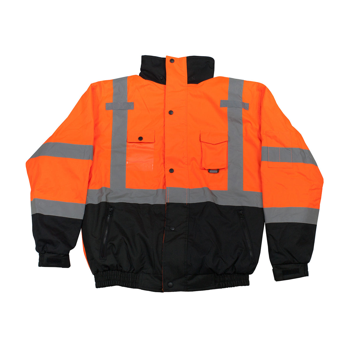 PIP 333-1770 Class 3 Ripstop Bomber Jacket, Orange, front 2