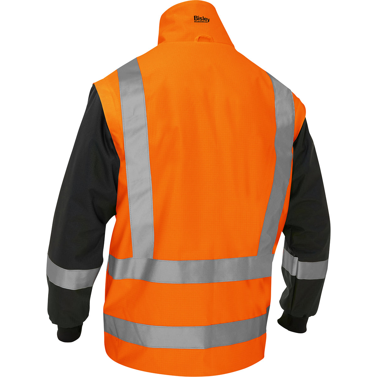 Bisley 333M6375H Class 3 Ripstop 5-in-1 Jacket, Orange, back 2