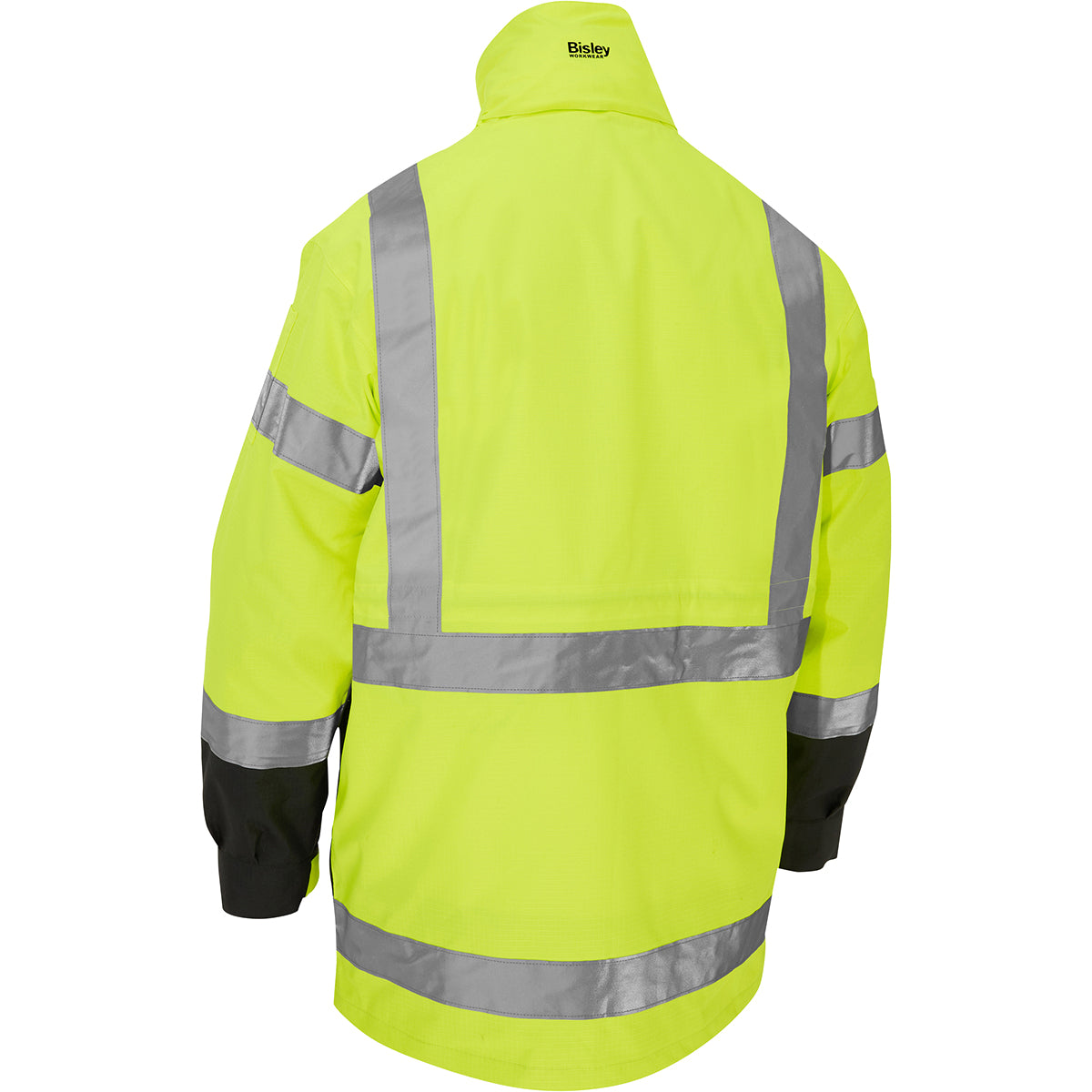 Bisley 333M6375H Class 3 Ripstop 5-in-1 Jacket, Lime, back
