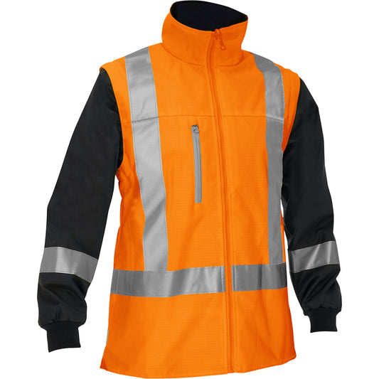 Bisley 333W6375H Class 3 Women's 5-in-1 Jacket, Orange, front 2