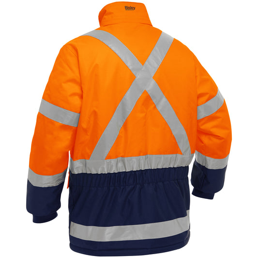 Bisley 343M6450X Class 3 Extreme Cold Jacket, Orange/Navy, back