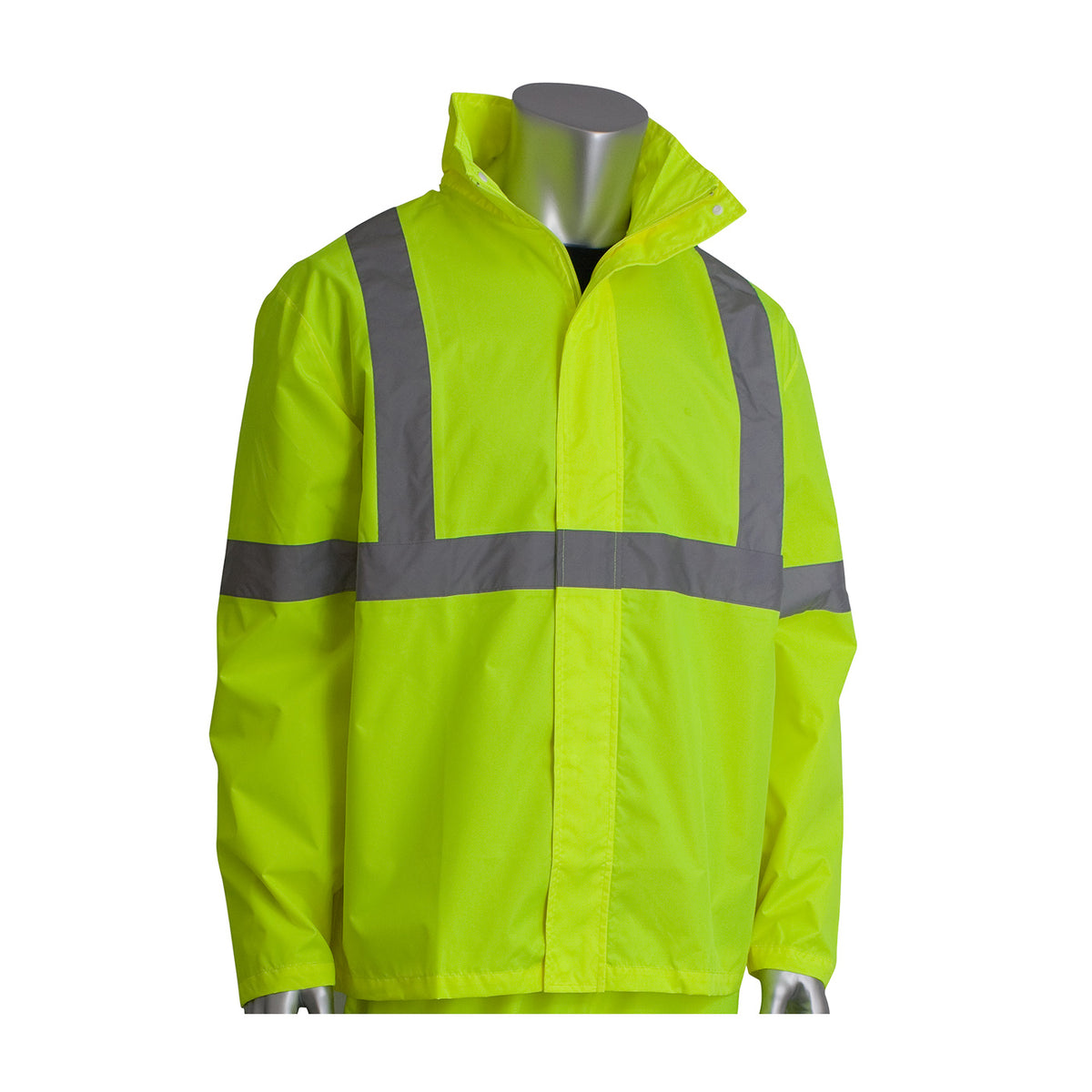 PIP 353-1000 Two-Piece Value Rainsuit Set, lime, alternate view