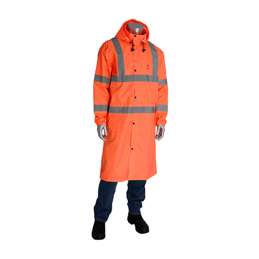 PIP 353-1048 Value All-Purpose Raincoat - 48", orange, alternate view