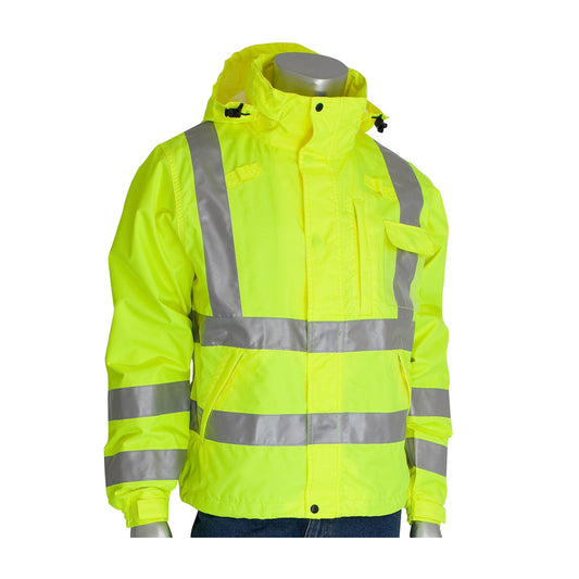 PIP 353-2000 Heavy-Duty Waterproof Breathable Jacket, lime, alternate view