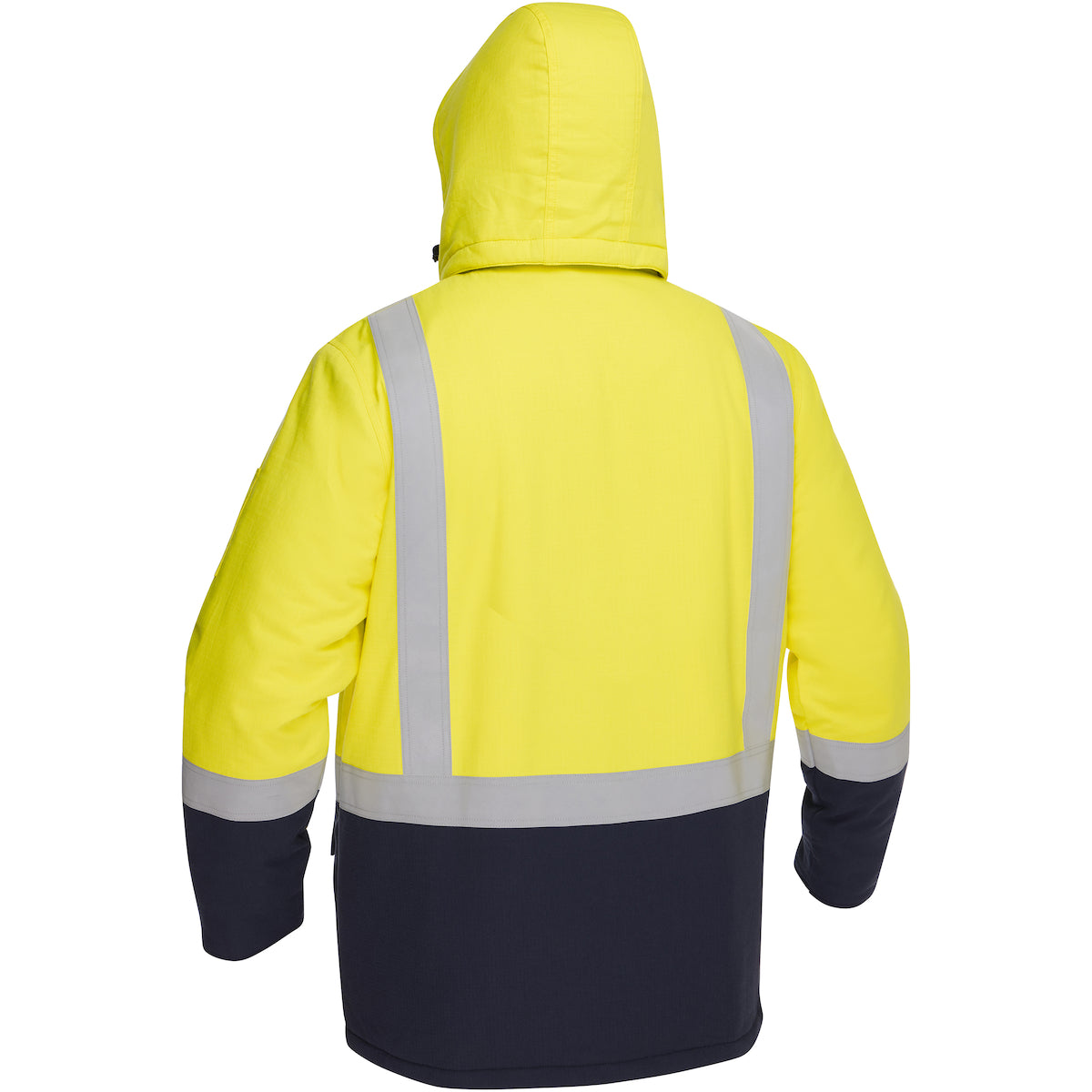 Bisley 385M8387H AR/FR Insulated Parka, Lime/Navy, detail