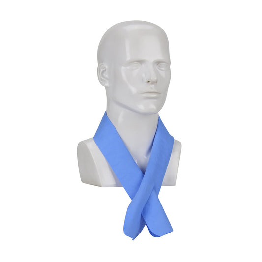 PIP 393-650 Evaporative Cooling Neck Wrap worn - Blue