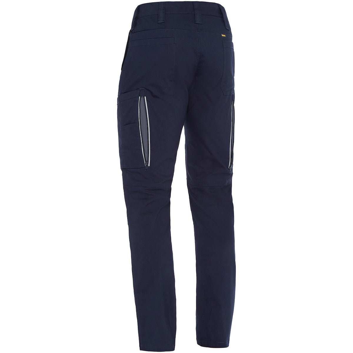 Bisley 411M6150 Stretch Ripstop Vented Work Pants, navy, back