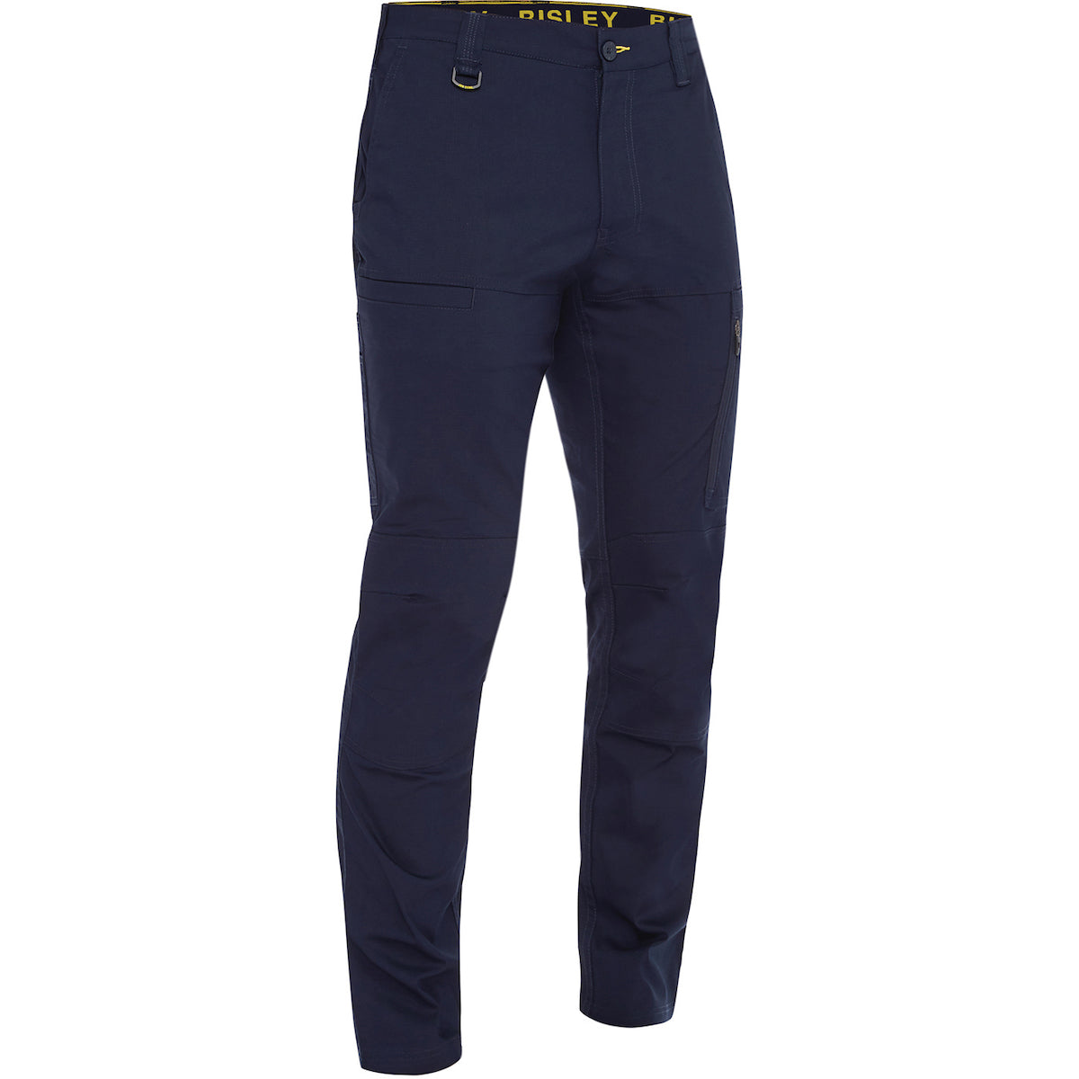 Bisley 411M6150 Stretch Ripstop Vented Work Pants, navy, front