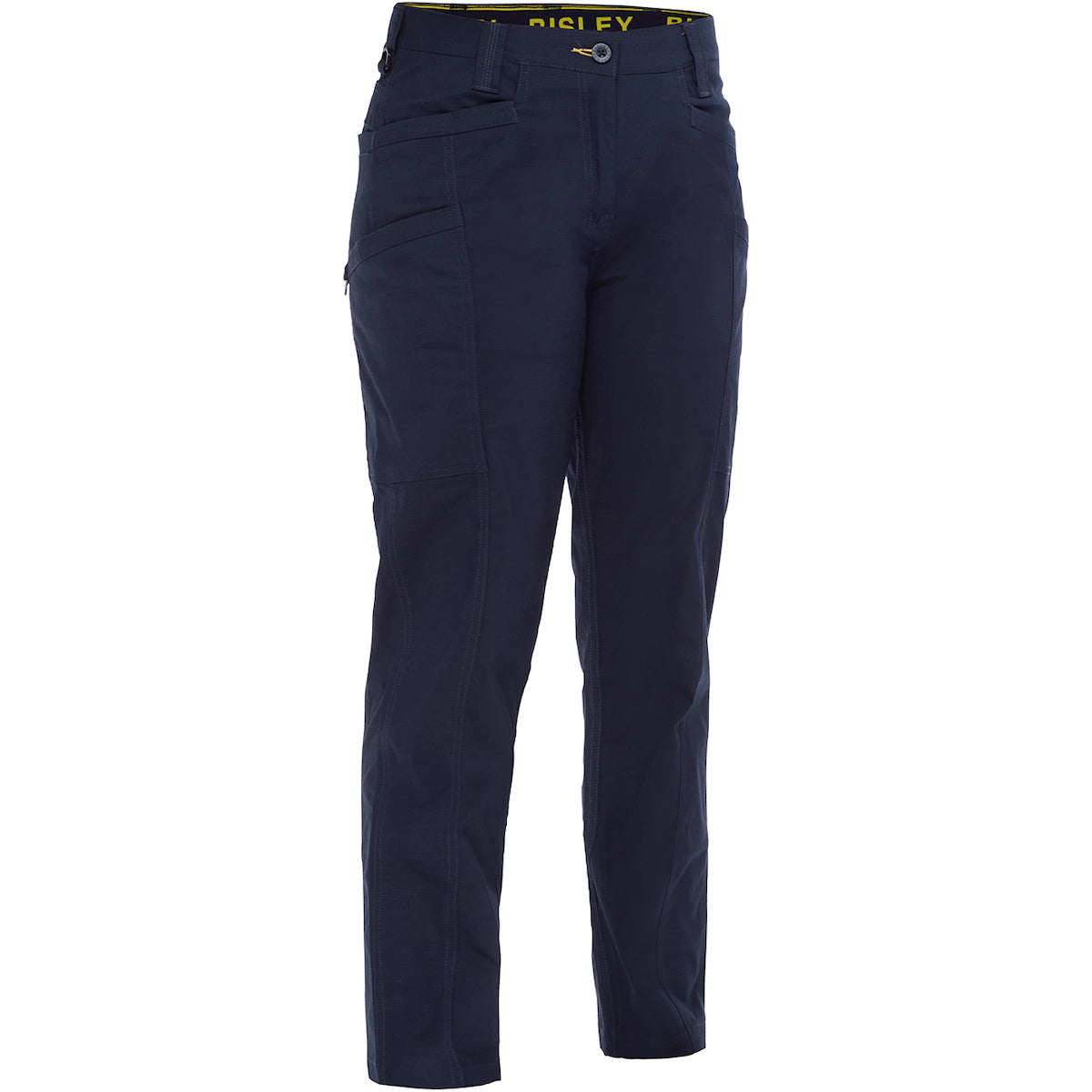 Bisley 411W6150 Women's Stretch Ripstop Vented Work Pants, navy, front