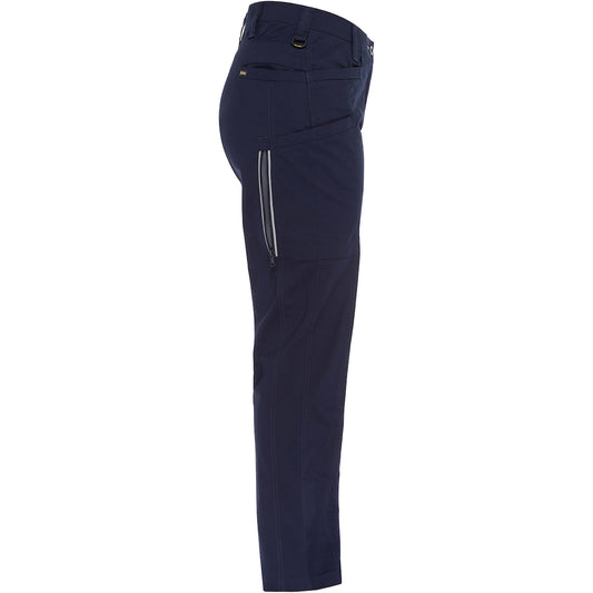 Bisley 411W6150 Women's Stretch Ripstop Vented Work Pants, navy, right side
