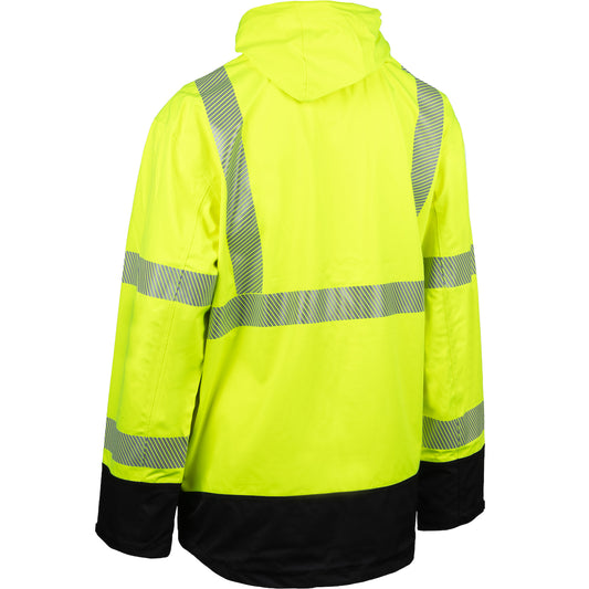 422CT ANSI Type R Class 3 Waterproof Windbreaker - Lime/Black