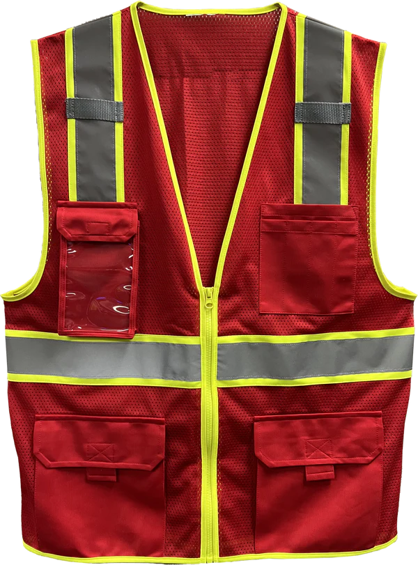 24-500GT Enhanced Visibility Two-Tone Five Pocket Mesh Vest