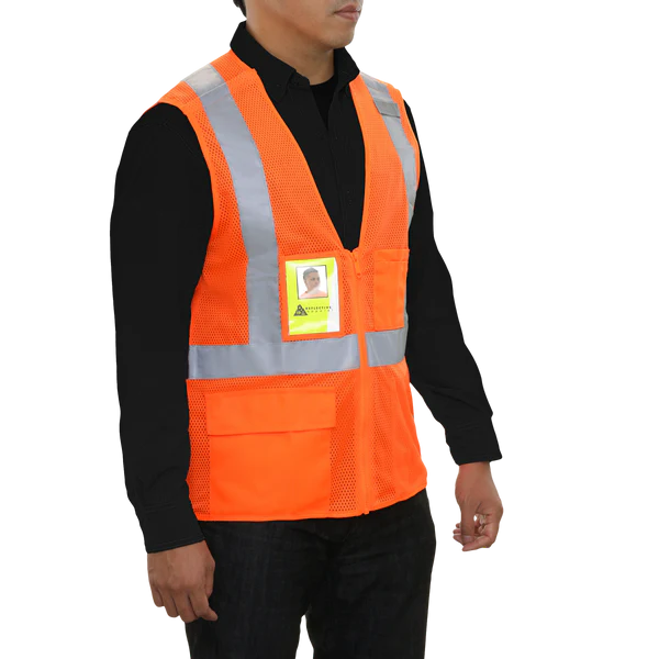 24-508SX ANSI Type R Class 2 Seven Pocket Mesh Breakaway Vest with X-Back