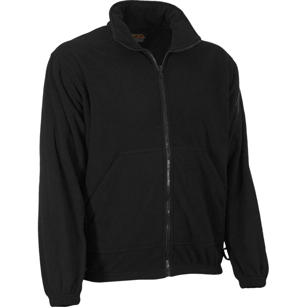 Reflective Apparel 620NT Full Zip Fleece Sweatshirt, black, 3/4 right