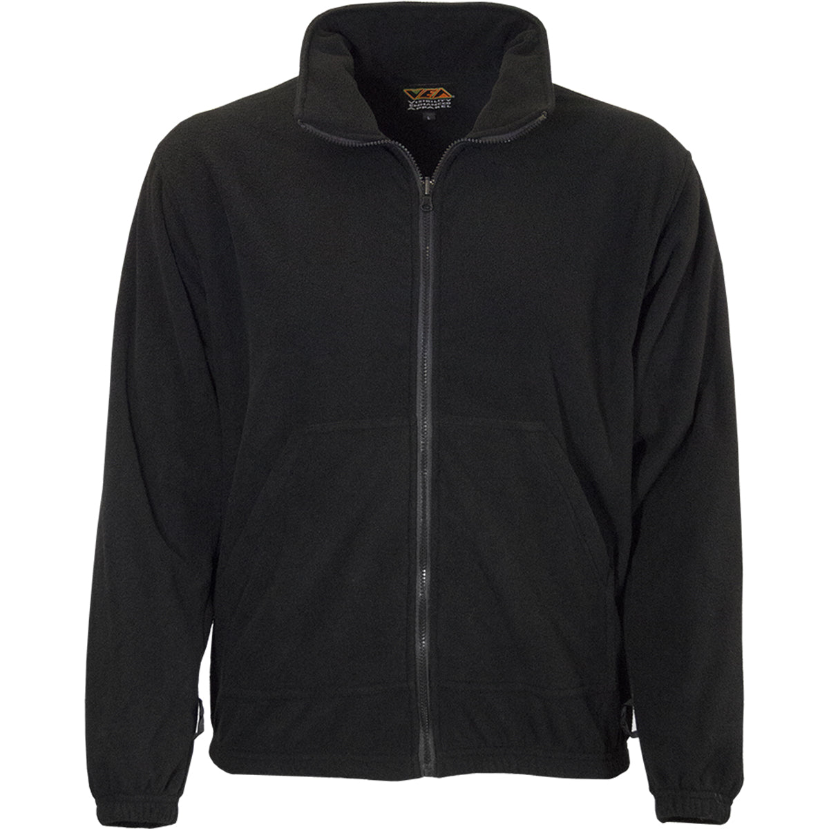 Reflective Apparel 620NT Full Zip Fleece Sweatshirt, black, front