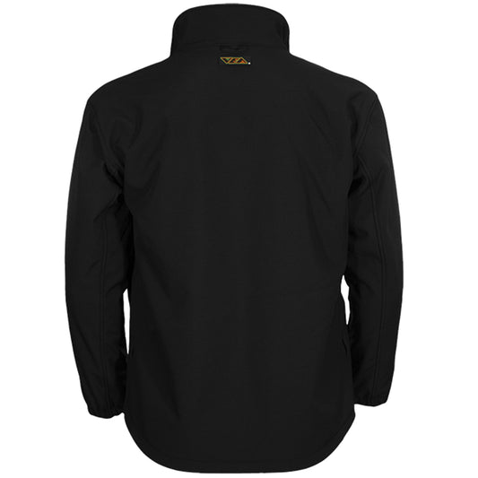 Reflective Apparel 625NT Full Zip Waterproof Softshell Jacket, black, back
