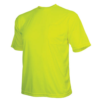 24-100BNT Non-ANSI Short Sleeve T-Shirt - Lime - 3/4 Left